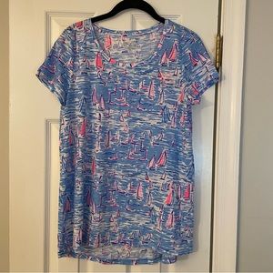 Lilly Pulitzer Etta Scoopneck Top